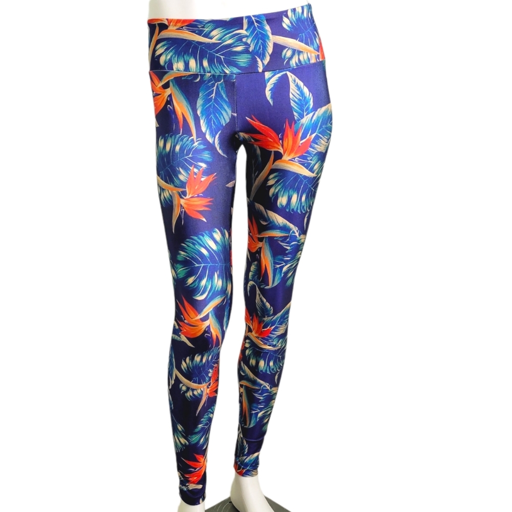 Goldsheep Bird of Paradise Athleisure Leggings Moisture Wicking Quik Dry XS